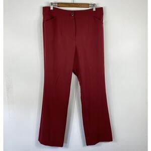 Ann Taylor Pants 12 Red Pockets Career Work Business Dressy